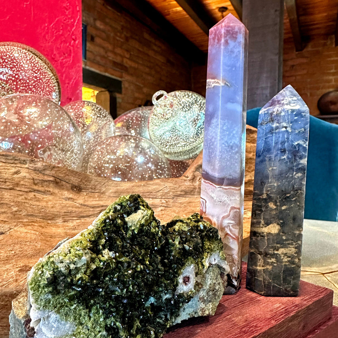 Tucson Find Blue Quartz Point