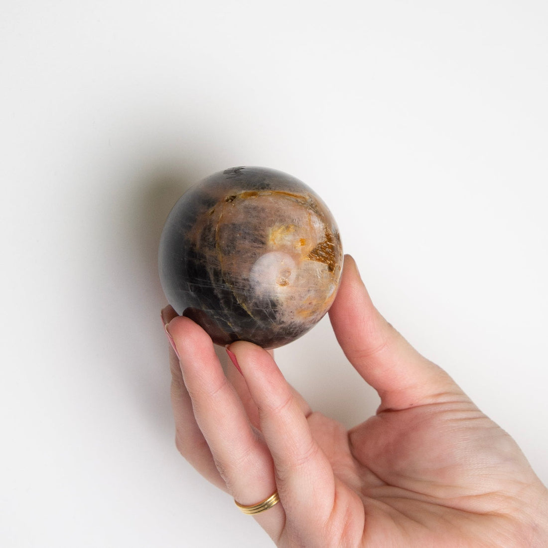Black Moonstone Sphere