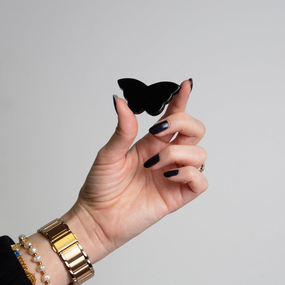 Black Obsidian Butterfly Crystal