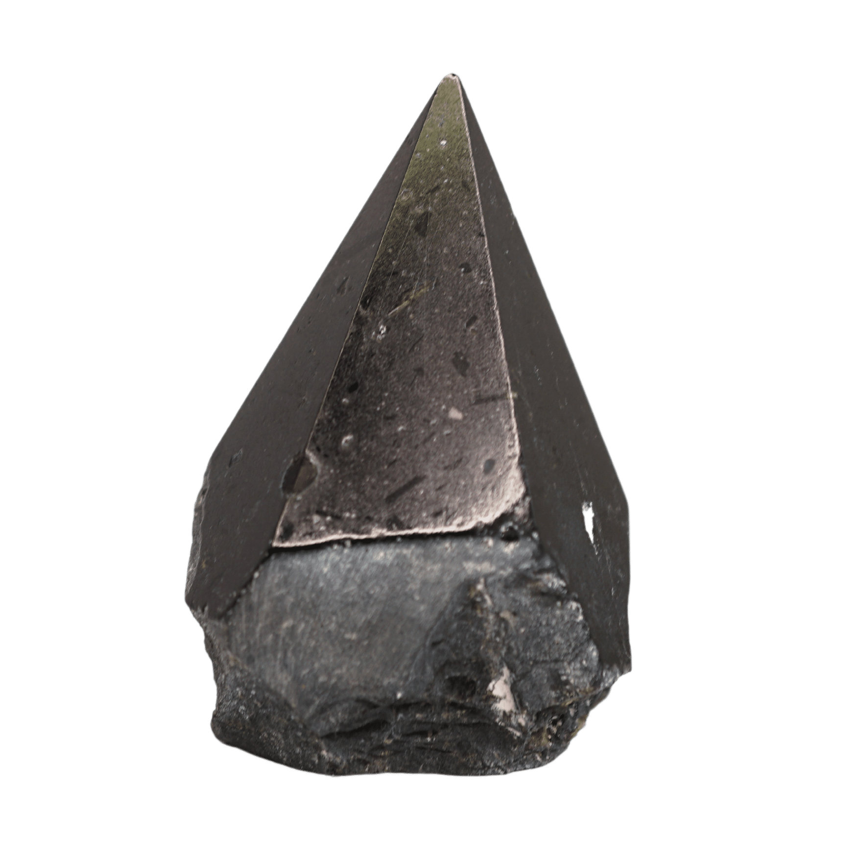 Tucson Find Black Tourmaline Half-Polished Point