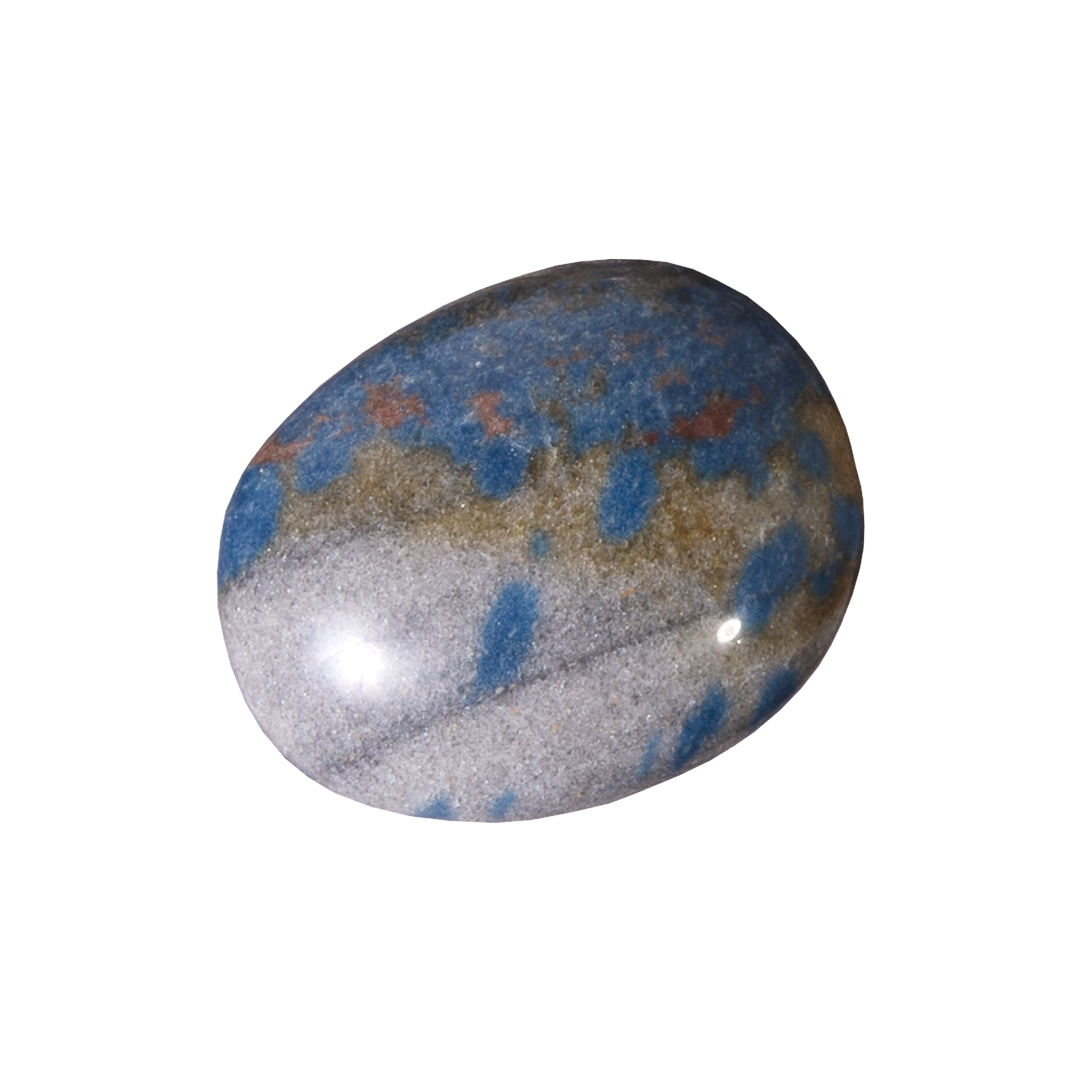 Blue Manganese in Quartz Touchstone