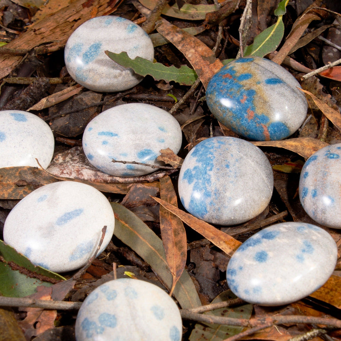 Blue Manganese in Quartz Touchstone