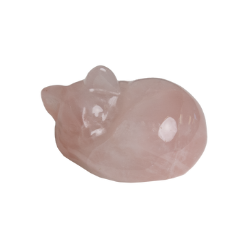 Rose Quartz Cat Crystal