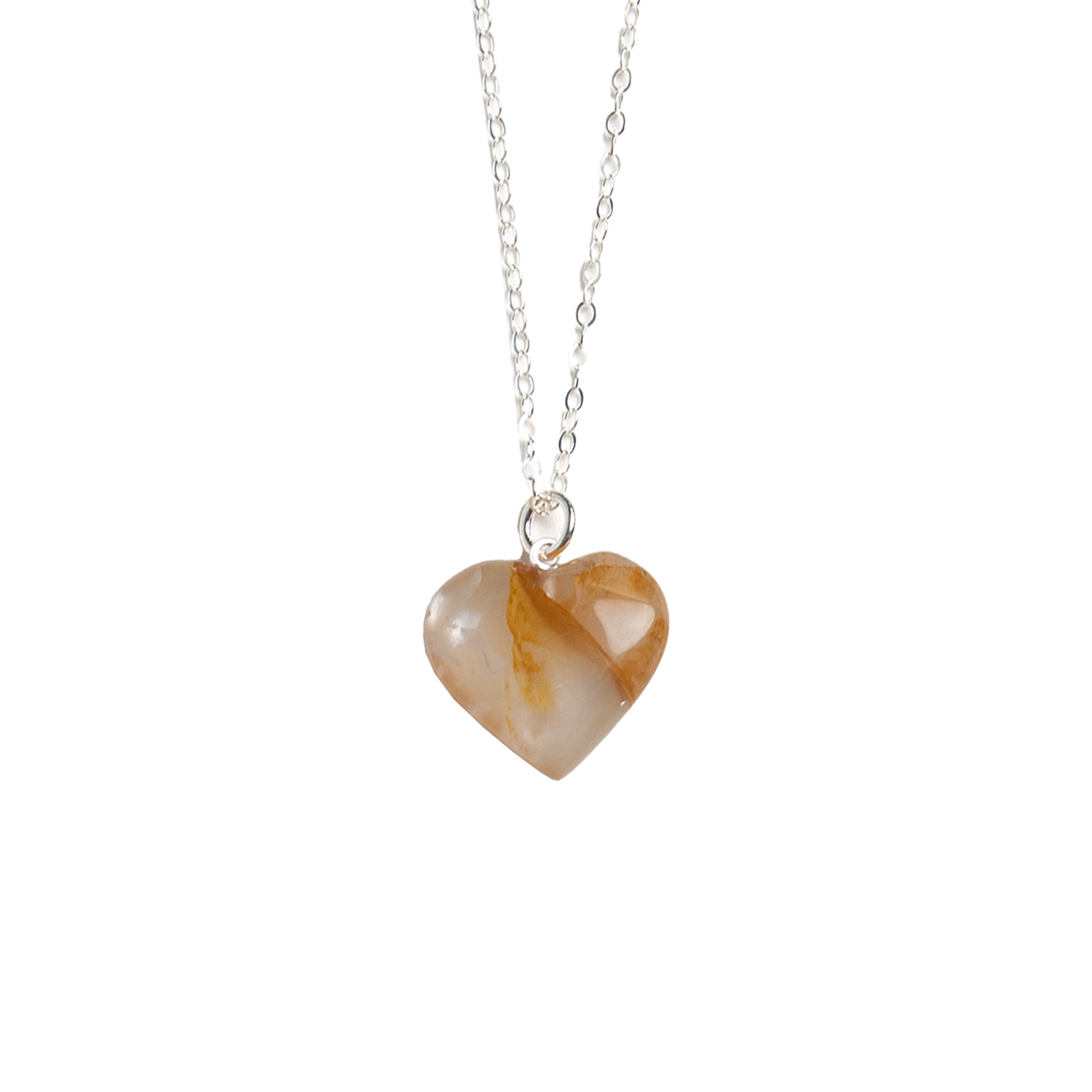 Golden Healer Heart Pendant Necklace