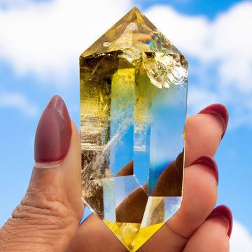 Lemon Topaz Double Terminated Point