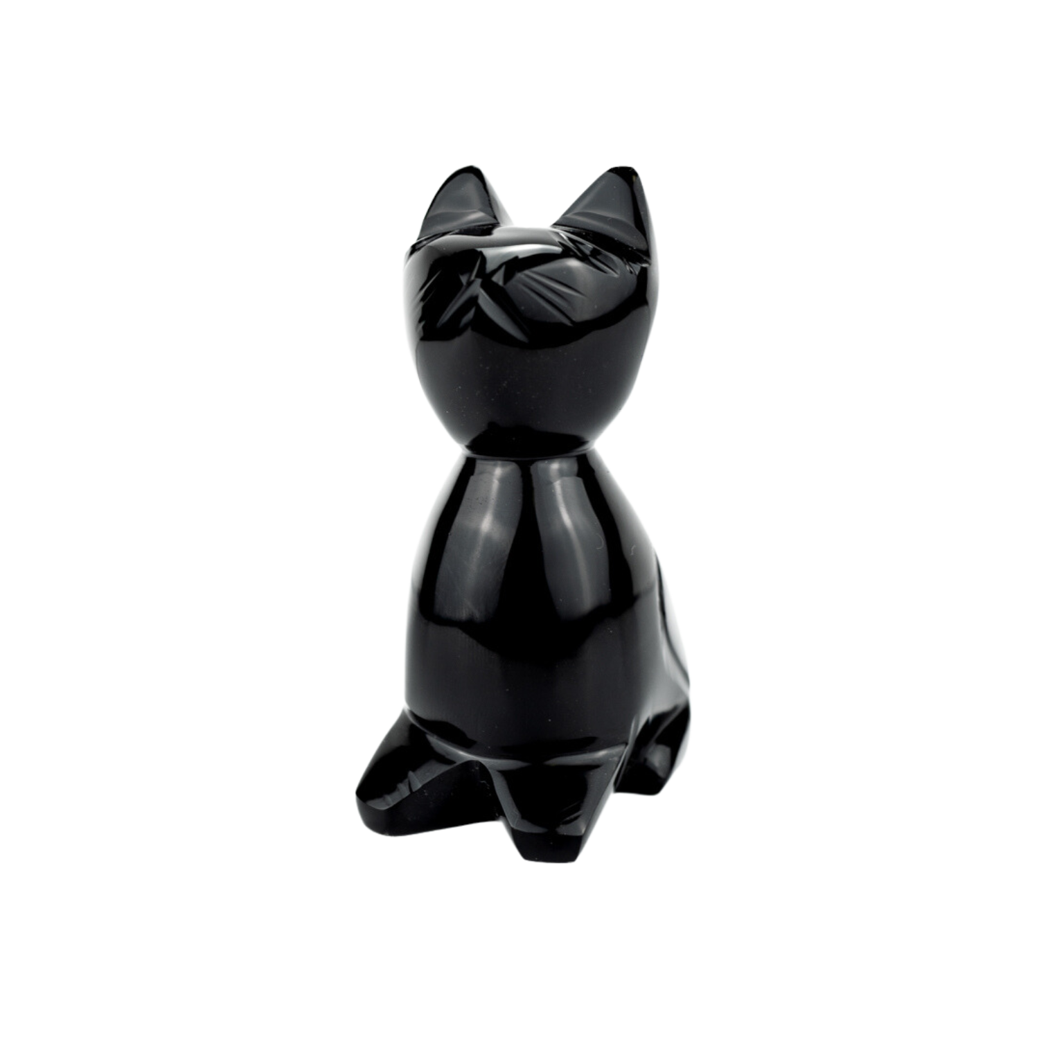 Black Obsidian Cat Crystal