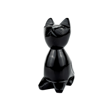Black Obsidian Cat Crystal
