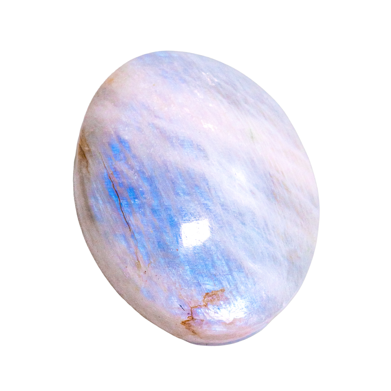AAA-Grade Rainbow Moonstone Touchstone
