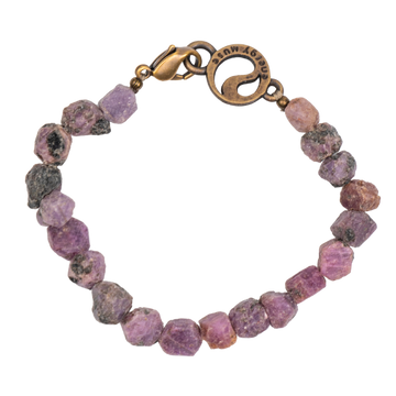 Raw Ruby Bracelet
