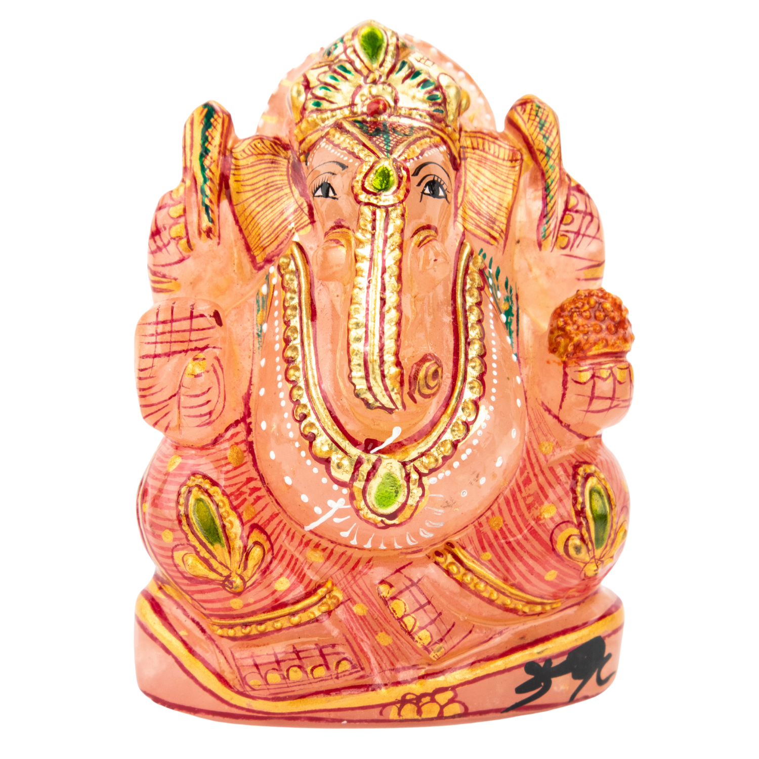 Rose Quartz Ganesh Statue