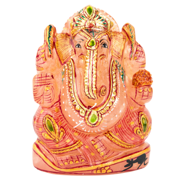 Rose Quartz Ganesh Statue