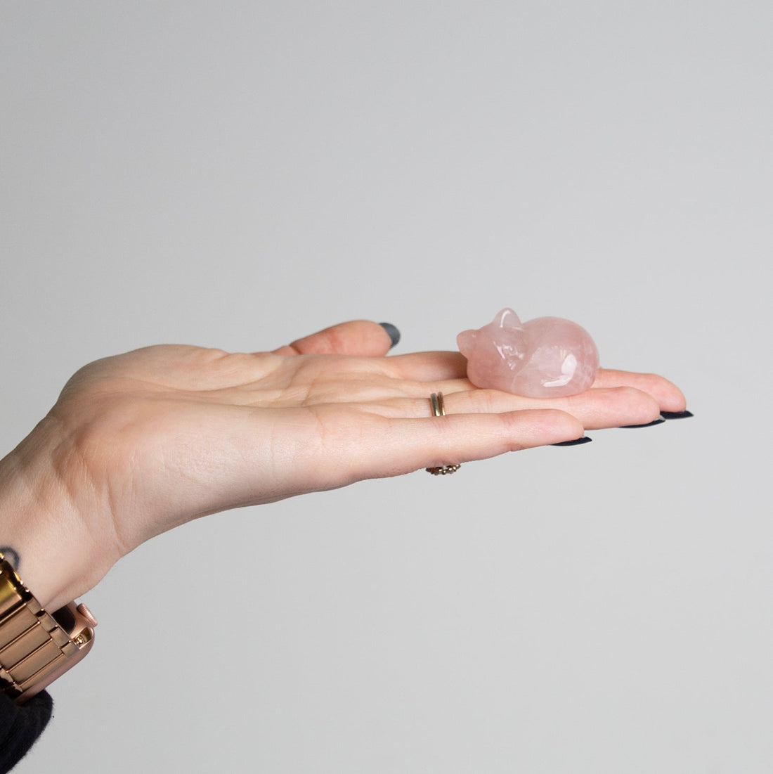 Rose Quartz Cat Crystal