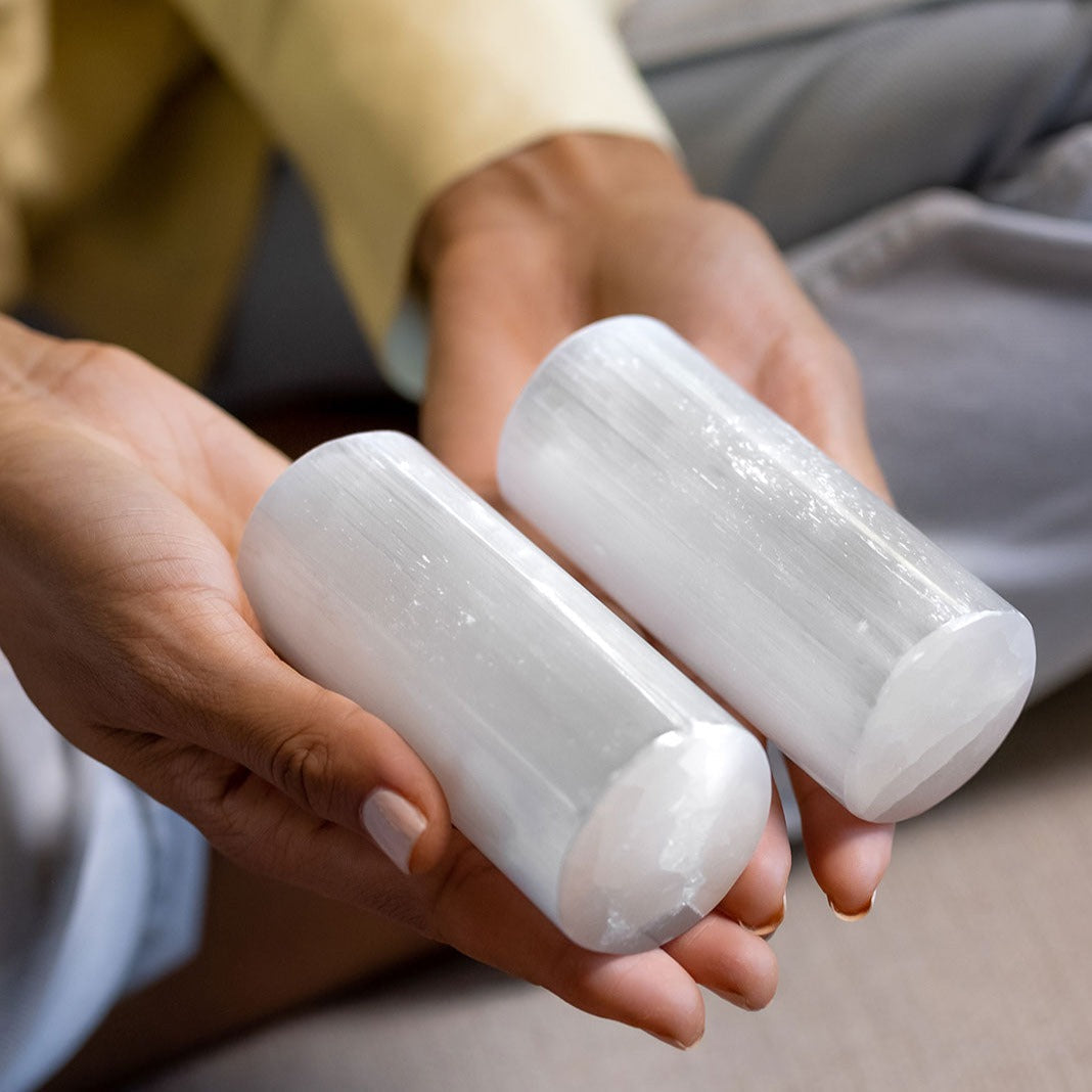 Selenite Harmonizers - Set of 2