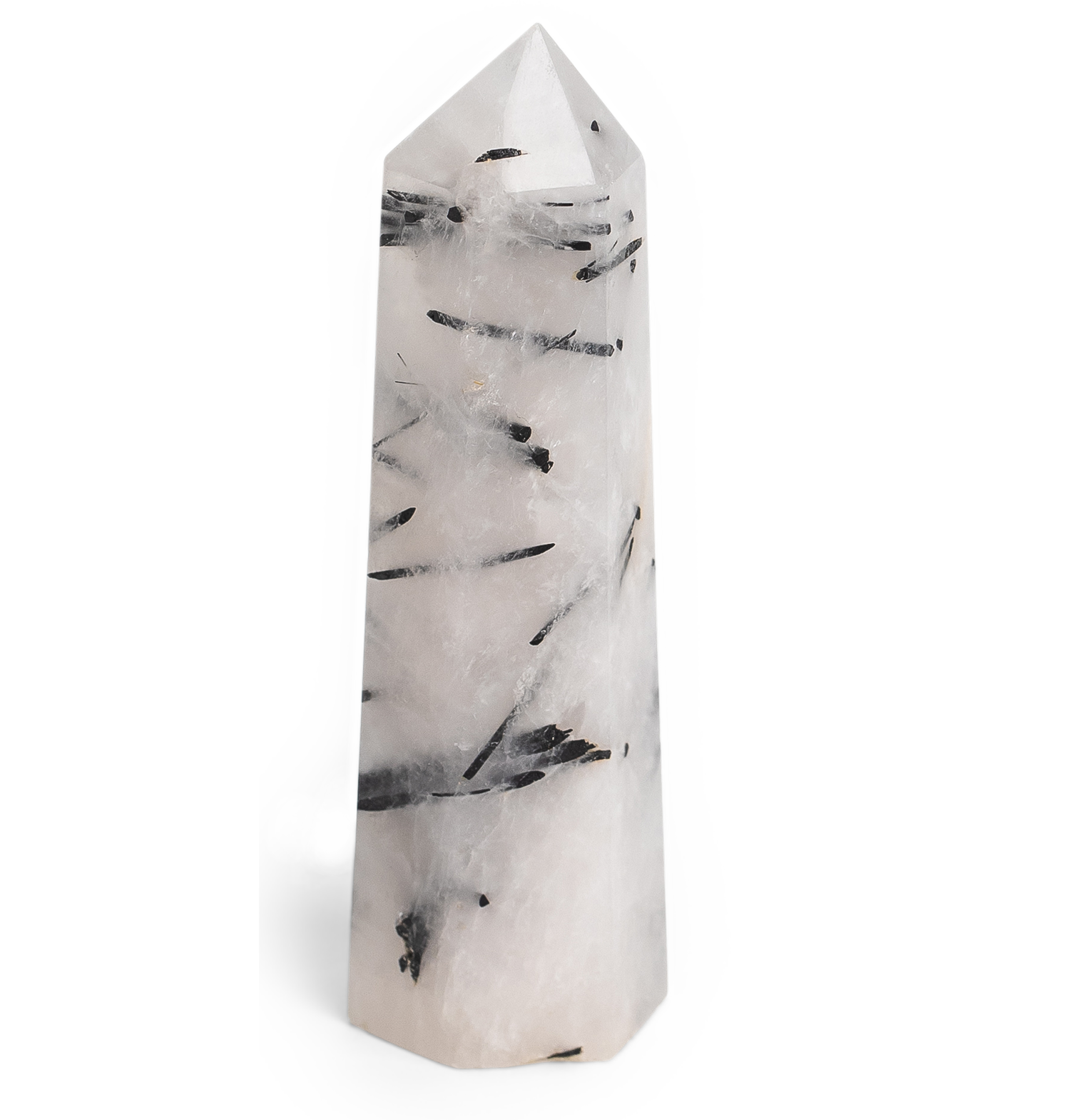 Tourmalinated Quartz Point