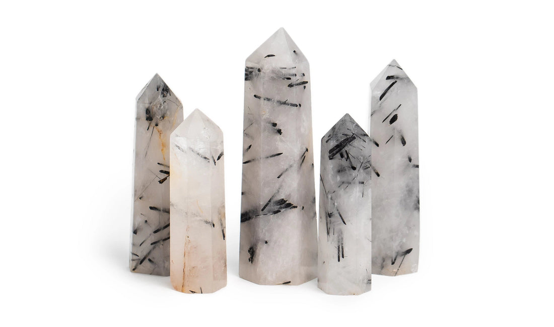 Tourmalinated Quartz Point